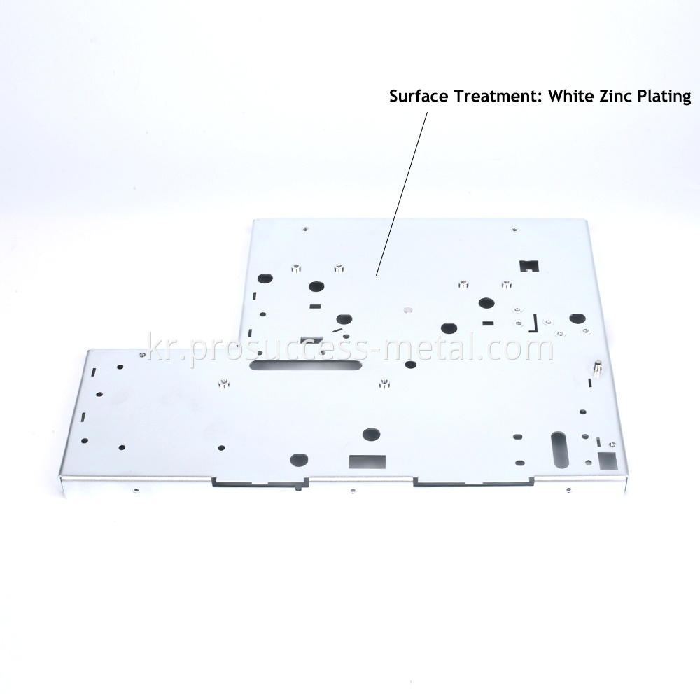 White Zinc Plating Sheet Metal Fabrication